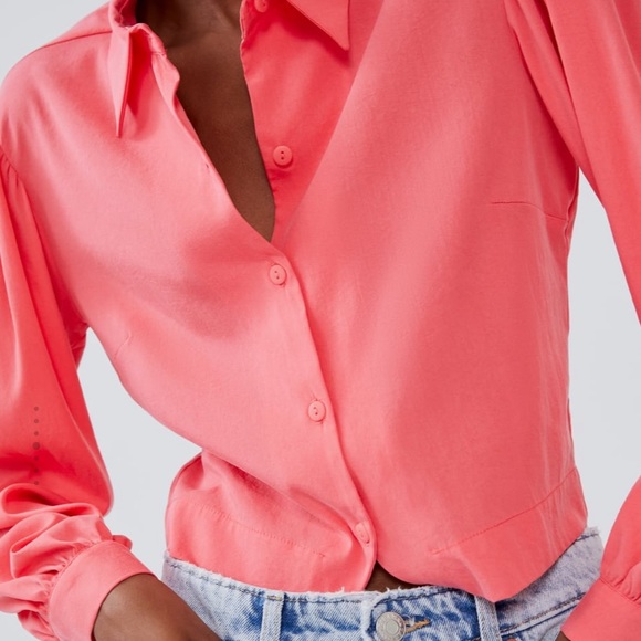 Anthropologie Tops - NWT Anthropologie Coral western button down
